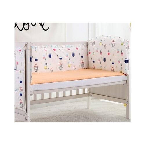 5PCS baby bedding set bed sheets protector de cuna Breathable Crib Linens Baby Cot bedding sets bumper ,(4bumpers+sheet)
