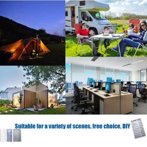 RV Checklist Note Board Daily to Do List Notepad with Sliding Button Reusable Office Plastic Memo Checklist Move Chore Board