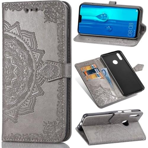 Flip Wallet Leather Phone Cover For Huawei Y9 2019 Honor 9i Mate 20 Pro 3D Flower Magnetic Leather Shockproof With Stand Case