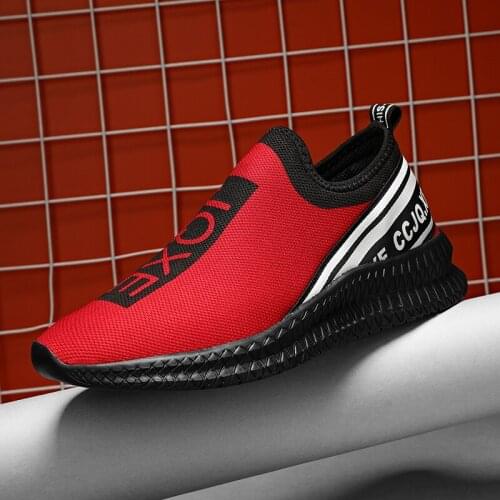 Sneakers men shoes light plus size casual couple flying woven women breathable summer sports walking mesh vulcanized mens shoes