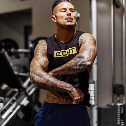 Bodybuilding Tank Tops Men Gym Workout Fitness sleeveless shirt Male Summer Cotton Undershirt Casual Singlet Vest Brand Clothing