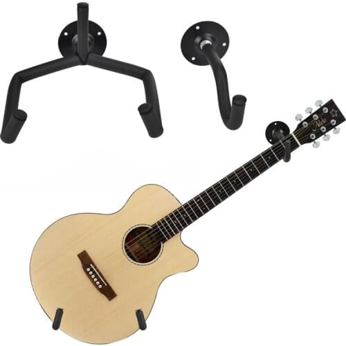 2 Type Wall Mount Stand Holder Rack Display For Guitar Stand Hanger Hook Oak Horizontal Guitar Ukelele Holder for Most Guitar