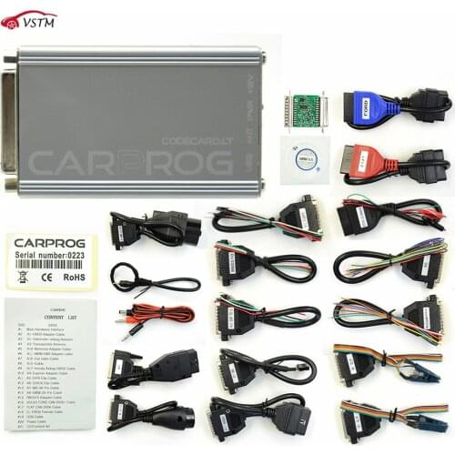 Newest V8.21 V10.93 Carprog Full Adapter Car Prog 8.21 with keygen Online Programmer For Radio/Dash/IMMO/ECU Auto Repair Tool