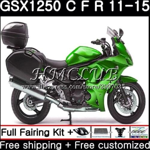 Fairing For SUZUKI Bandit GSX1250F GSXF1250 green 2011 2012 2013 2014 2015 45HC.2 GSX1250 C GSX1250FA GSX1250C 11 12 13 14 15