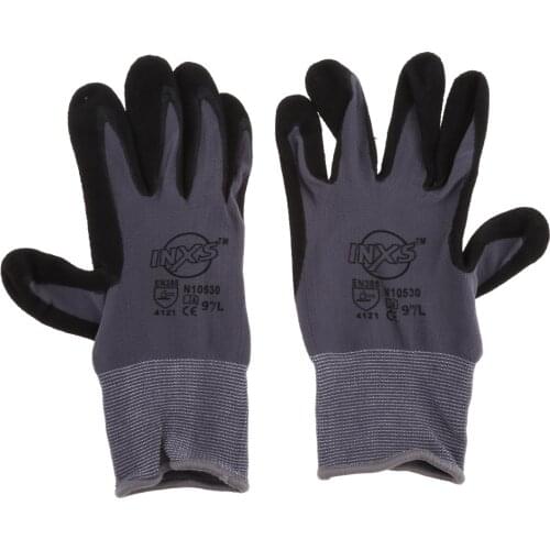 Seamless Nylon Knit Nitrile Coated Work Gloves for Garden Work, Daily Maintenance - Breathable and Oil Proof Wearproof