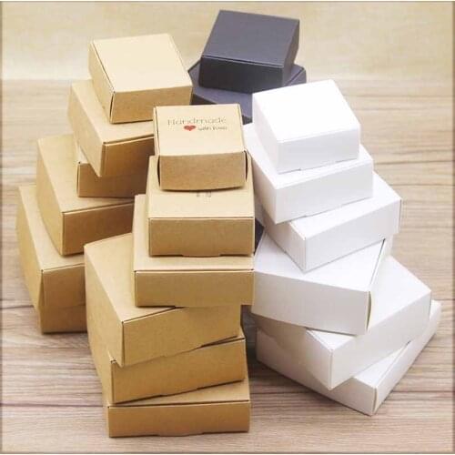 10pcs DIY Handmade gifts box Multi size Marbling style paper candy boxes cake Package For Wedding crafts home party suppiles