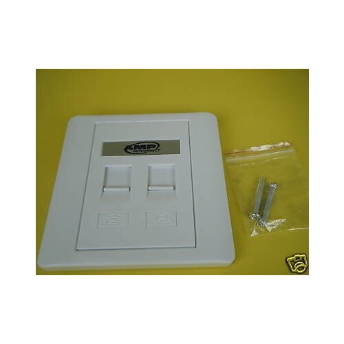 NETCONNECT Ethernet CAT5 RJ45 Socket Face Plate AT