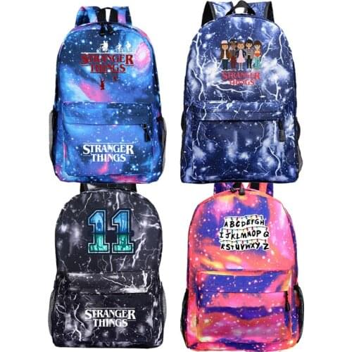School Stranger Things Backpack School Bags For Teenage Girls Bookbags Anime Travel Knapsack Students Bagpack Female Mochila