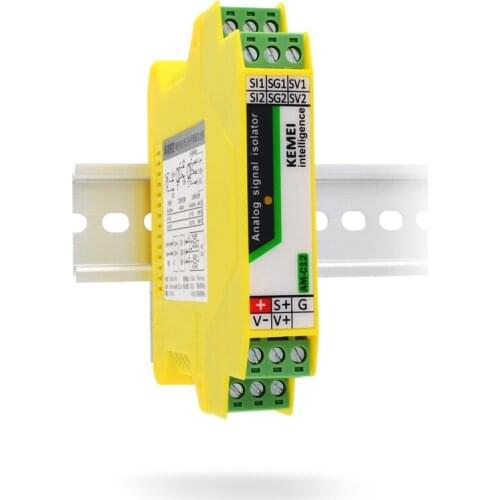Signal Isolator 4-20ma Analog Signal Isolator Module Transmitter Voltage Current Signal 1 in 1 Out