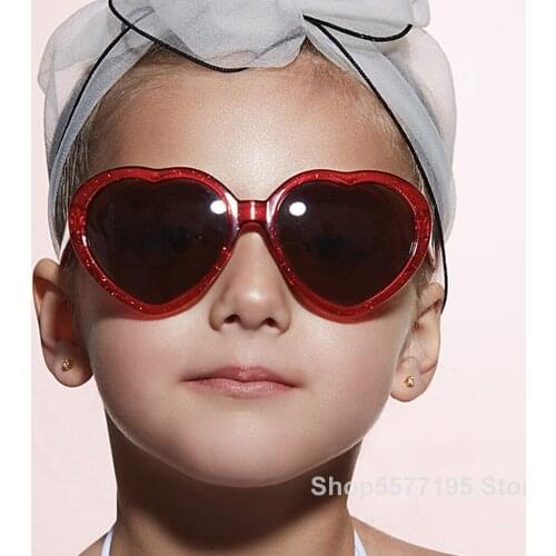 2020 Heart Retro Sunglasses Children Fashion Glasses For Boys/Girls Vintage Sunglasses Children Small Oculos De Sol Feminino