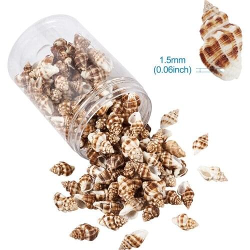 161pcs/box Spiral Shell Pendants Sea style For Jewelry Bracelet Necklace Charms Making