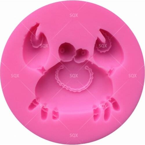 Crab Shaped Silicone Mold Fondant Mould Cake Decorating Baking Tools Kitchen Accessories SQ15161