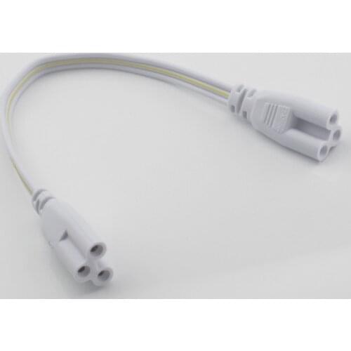 1FT 3 pin LED Tube Connector 30cm Two-phase Three-phase T4 T5 T8 Led Lamp Lighting Connecting Double-end Cable Wire