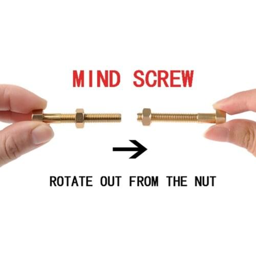 1pc Magic Creative Automatic Idea Mind Screw Close Shot Magic Prop Magic Show Essential Toy
