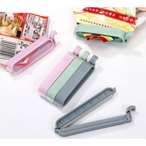 12Pcs/set Plastic Bag Sealer Snack Fresh Food Storage Bag Clips Mini Vacuum Sealing Clamp Food Clip Kitchen Tools