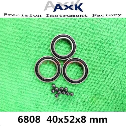 2021 New 6808 Hybrid Ceramic Bearing 40x52x8 Mm Abec-1 ( 1 Pc ) Bicycle Bottom Brackets & Spares 6808rs Si3n4 Ball Bearings