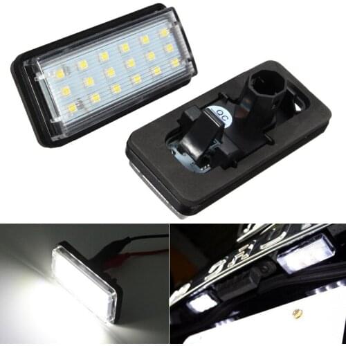 2x Canbus Led Number Plate Light For Toyota Land Cruiser Prado Reiz 4D Mark X Lexus LX470 570 GX470 License Plate Lamp