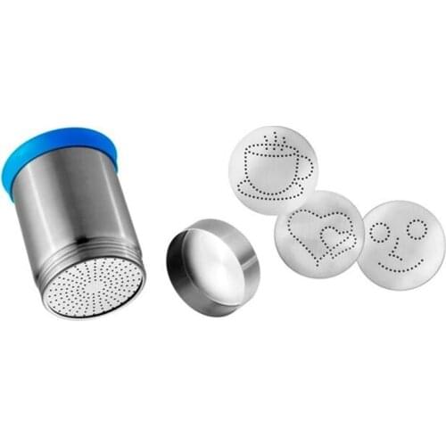 Free Shipping Details about Stainless Cocoa Duster Motta Cappuccino Coffee Decorating Latte Art Barista Tool Coffee machine