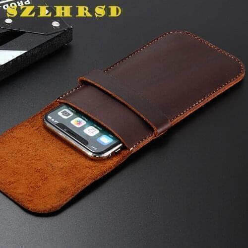 Genuine Leather Wallet Case for Sony Xperia 1 5 8 L3 10 Plus Cases Phone bag Cover Retro card holder