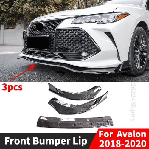 Front Bumper Lip Chin Spoiler Deflector Modified Protector Guard Decoration Body Kit Diffuser For Toyota Avalon 2018 2019 2020