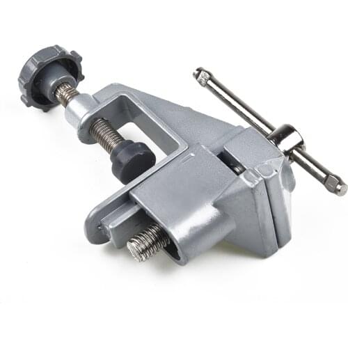 DIY Table Bench Vise Heavy Duty Hobby Holding Clamp Jewelers Mini Silver