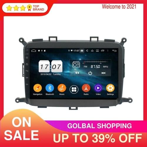 For KIA Carens 2013-2018 Android 10.0 PX6/PX5 Car GPS Navigation Multimedia Player Auto Stereo Tape Recoder Head Unit Radio Tape
