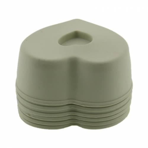 Cake Mould Heart Design 12 Pieces Grey Free Shipping Non Stick Health Safe