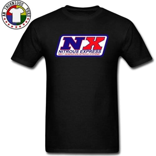 Nitrous Express Logo Designers T-shirts for Men Printed Brand New Street Tee Shirt Crew Neck Cotton Fabric Fashion Tshirt Custom