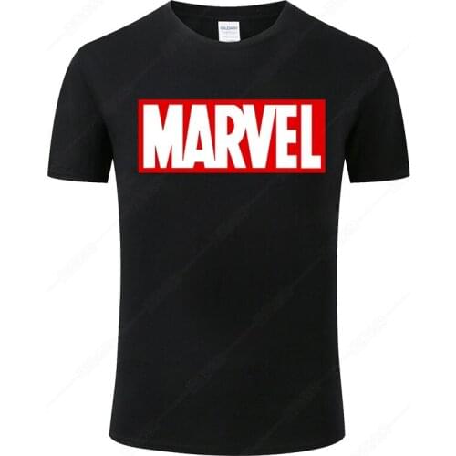 Marvel Letter PrintT Shirt Men Women Summer Cotton Short Sleeve Print T-shirt Camisa Hombre Cool Tee Unisex Streetwear Clothing