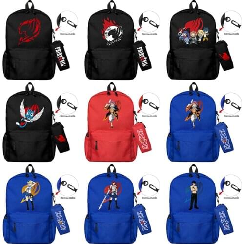 IVYYE Fairy Tail A253504 Fashion Canvas Backpacks Rucksacks Cartoon School Backpack Casual Bags travel Knapsack Unisex