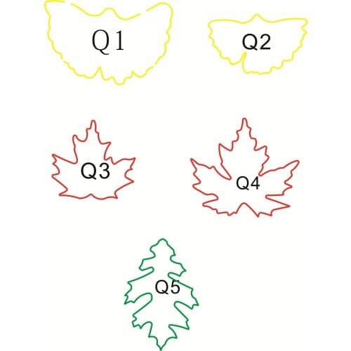 Leather craft template cutter leave design die cut knife mould leather hole punches tool set deri el aletleri