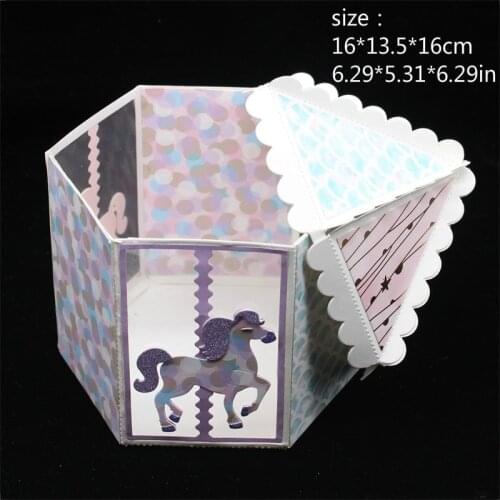 YPP CRAFT Carousel box Metal Cutting Dies Stencils for DIY Scrapbooking/photo album Decorative Embossing DIY Paper Cards
