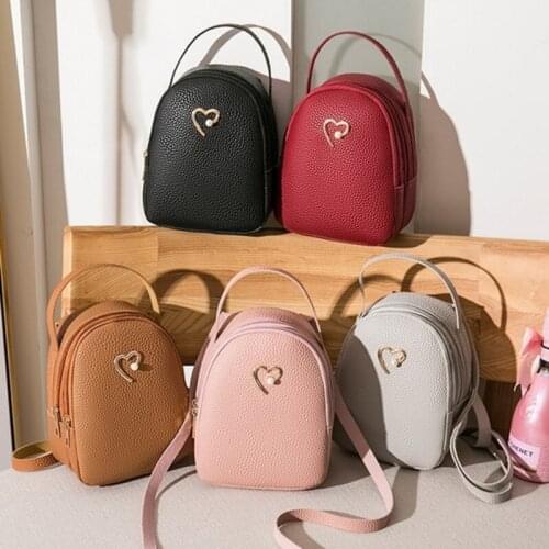 Outdoor Shoulder Crossbody Bag Female PU Soft Ladies Mini Leather Fashion Shoulder Bags For Women