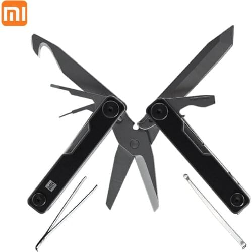 Xiaomi Mini HUOHOU Outdoor Hand Tool Set Multi-Tool Pliers Folding Knife Screwdriver Can opener Version