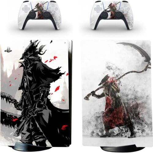 Game Bloodborne PS5 Digital Edition Skin Sticker Decal for PlayStation 5 Console and Controllers PS5 Skin Sticker Decal Vinyl