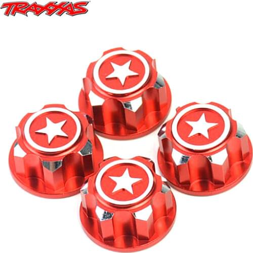 NEW 4PCS RC Car Aluminum 17mm Hex Wheel Nuts Dustproof Anti-Skid for 1/8 Scale Traxxas X-Maxx Summit E-Revo ARRMA Buggy Truck