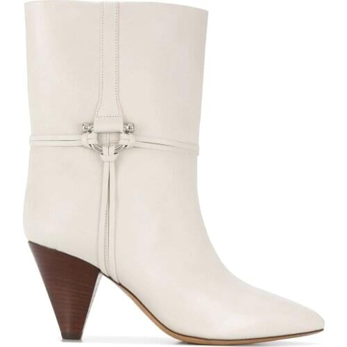 New Season Paris Lilet Ankle Boots Woman Shoes High Cone Heel