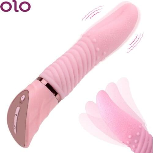 OLO Tongue Vibrator 10 Speed Sex Toys for Women Oral Licking Female Masturbation G-spot Massager Erotic Clitoris Stimulator