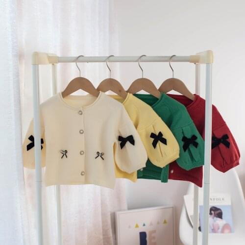 2021autumn Winter Baby Girls Sweater Cardigan