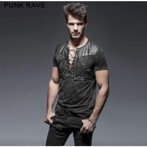 PUNK RAVE Mens Summer T-shirts