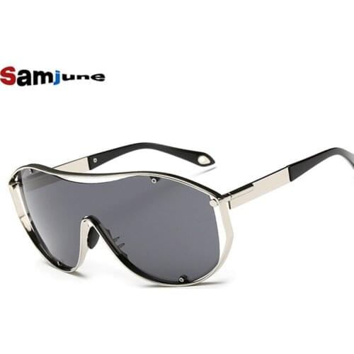 Samjune 2016 New Fashion Gothic Steam Punk Glasses Brand Designer Vintage Summer Women Men Steampunk Sunglasses Oculos de sol