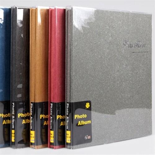 Self Adhesive Version Of The Album Multi - Color Pine Leaves PP Film 1-200 Photo Yearbook Picture Album Welding Gifts