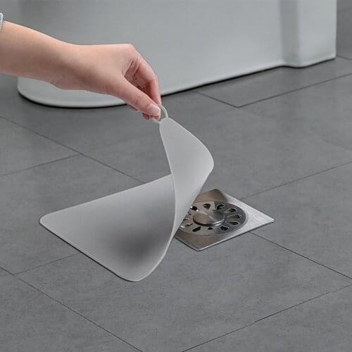 Bathroom Silicone Floor Drain Deodorant Pad Kitchen Sink Filter Anti-smell Sealing Cover Bath Shower Strainer Hair Stopper