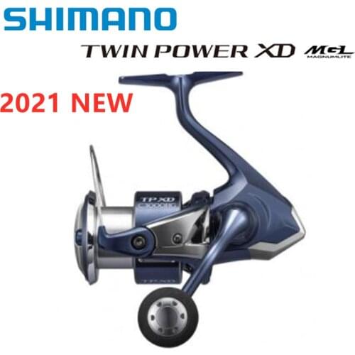 Original 2021 Shimano Twin Power TWINPOWER XD MGL Rotor Saltwater Spinning Fishing Reel C3000HG C3000XG 4000PG C5000XG 10+1BB