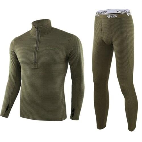 Winter Top Quality New Thermal Men Underwear Sets Compression Fleece Sweat Quick Drying Thermo Underwear Male Clothing