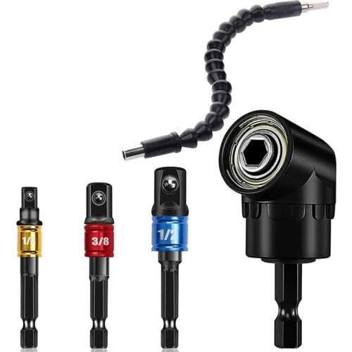 Impact Driver Sockets Adapter Extension Drill Bit Set: 3Pcs Drill Nut,1/4inch Drill Bit Extension,Adapter Attachment