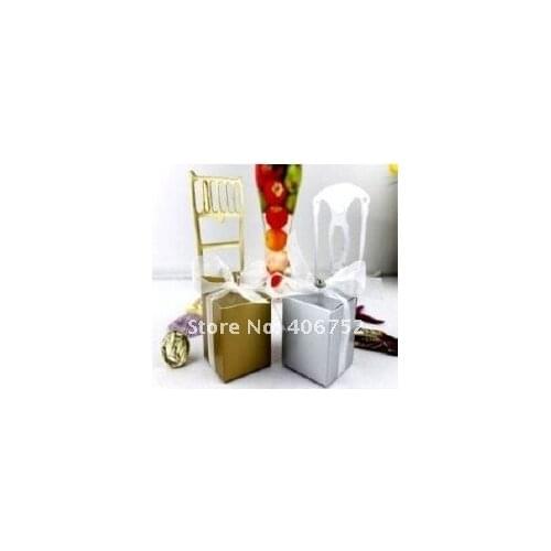 Unique paper card baby baptism chair shape wedding favor box in China