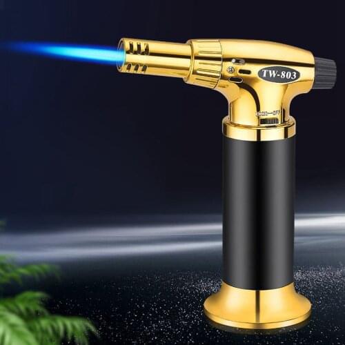 Windproof Metal Welding BBQ Kitchen Baking Lighter Portable Butane Gas Torch Lighter Cigarette Cigar Lighters