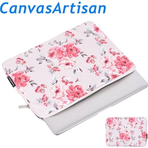 Waterproof Laptop Brand Bag 11,12,13,14,15,15.6,13.3,15.4, Pink Flowers Sleeve Case For Macbook Air Pro Computer, Dropship F023