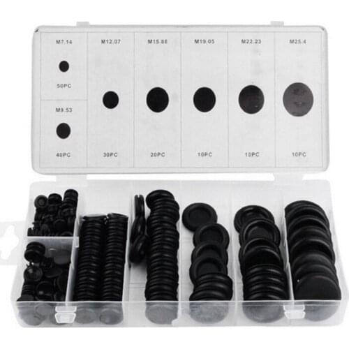 170 Rubber Grommet Assortment Firewall Hole Plug Set Electrical Wire Gasket Kit 85DA